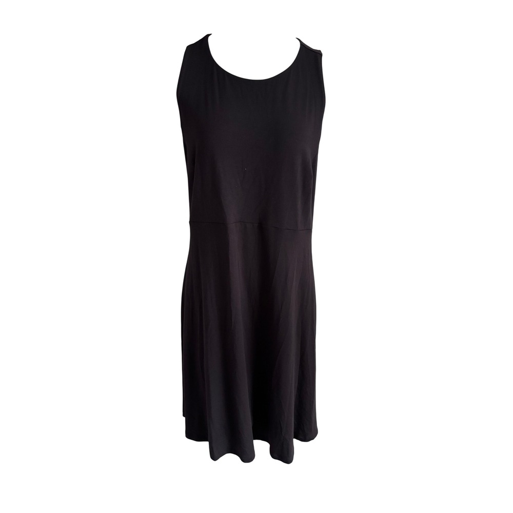 Athleta Black Modal Blend Sleeveless Empire Waist Midi Dress 1X S/531173-00